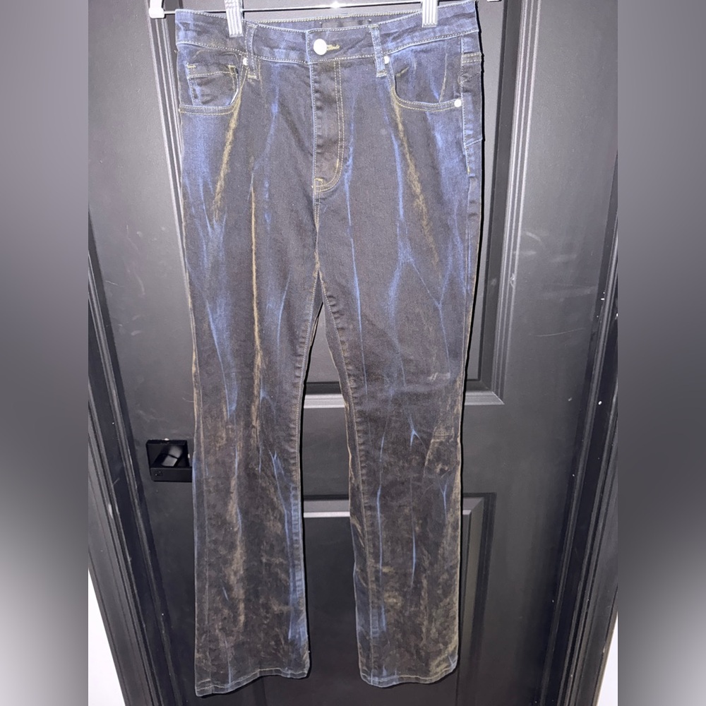 Fashion Nova Blue Worn Look Jeans size 9